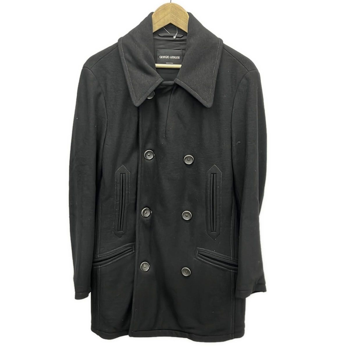 M*m様 美品　ジョルジオ アルマーニ Pコート GIORGIOARMANI(ジョルジオアルマーニ) Pコート サイズ48 M メンズ美品
