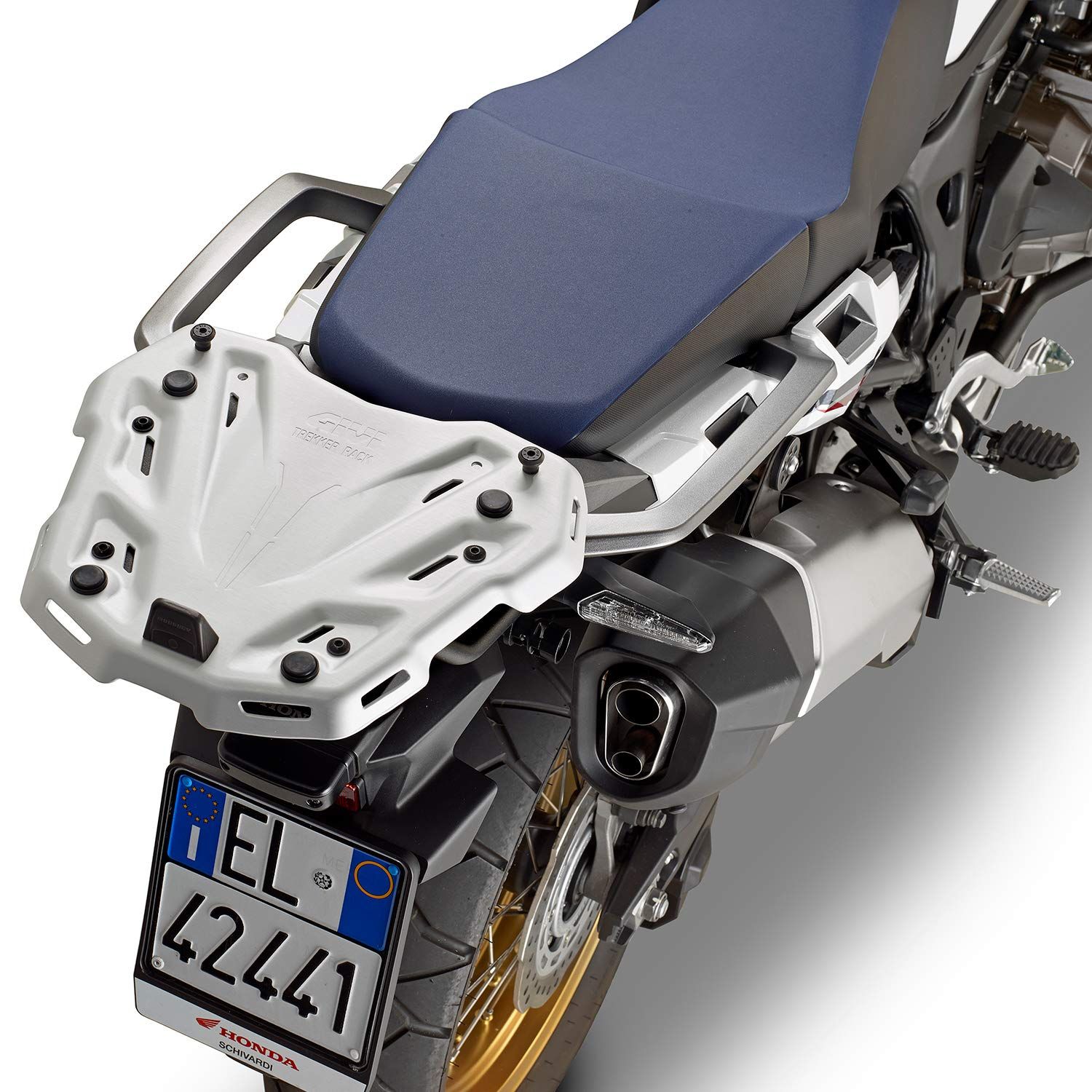 バイク 新品 GIVI(ジビ) バイク ベースプレート シルバー アルミ