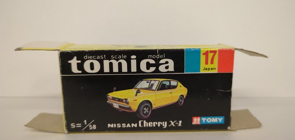 トミー トミカ黒箱日本製 ニッサン チェリー X1/オレンジ 1E 17-1-3