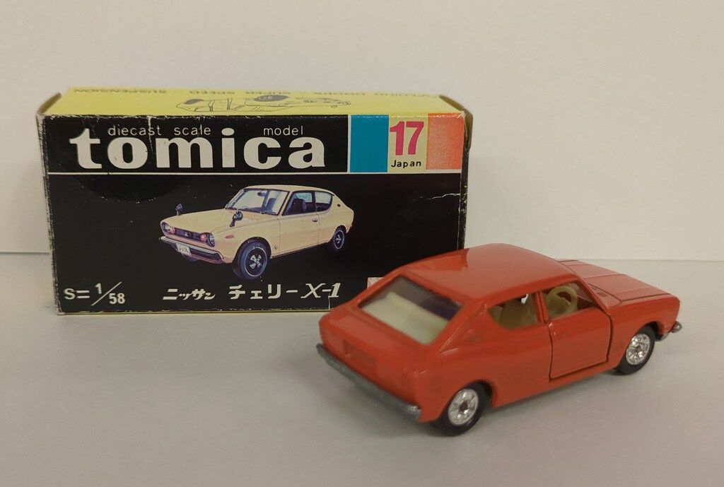 トミー トミカ黒箱日本製 ニッサン チェリー X1/オレンジ 1E 17-1-3