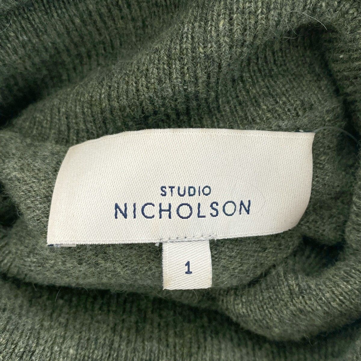 美品◆スタジオニコルソン カシミヤ タートルネックニット プルオーバー STUDIO NICHOLSON スタジオ ニコルソン カシミヤ タートルネックニット