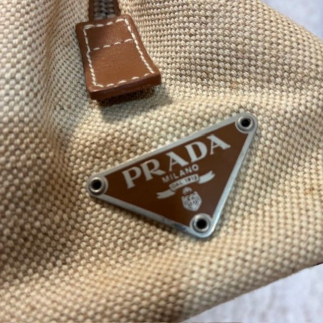 プラダ PRADA カナパレザー 三角ロゴプレート パドロック付き