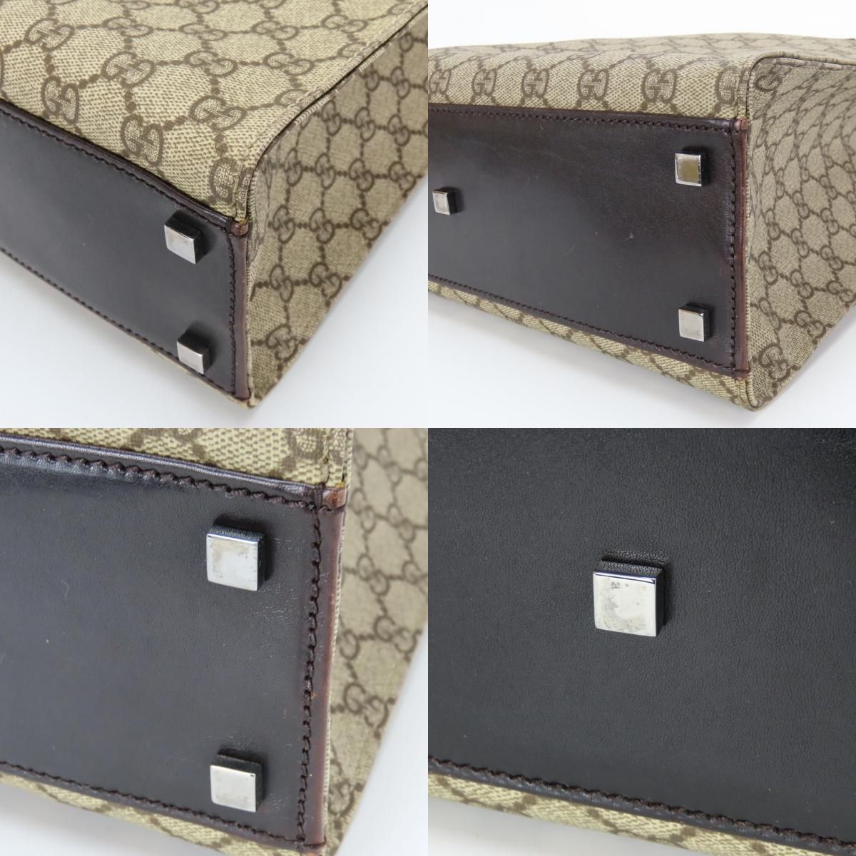 中古】 グッチ トートバッグ 91249 GGスプリームキャンバス レザー