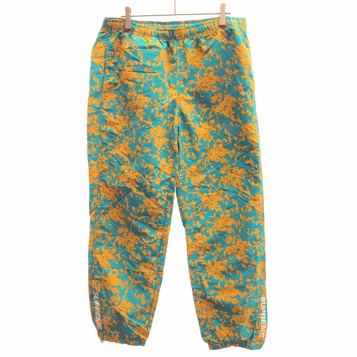 Supreme シュプリーム 20SS Warm Up Pant Teal Floral ナイロンパンツ 