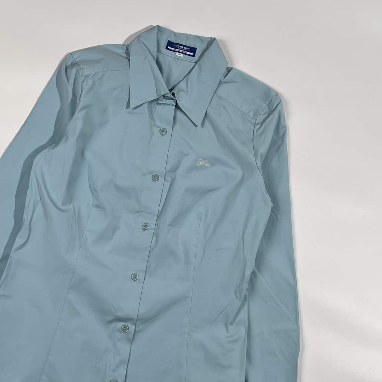 90s BURBERRY BLUE LABEL バーバリー ブルーレーベル 長袖シャツ 38 