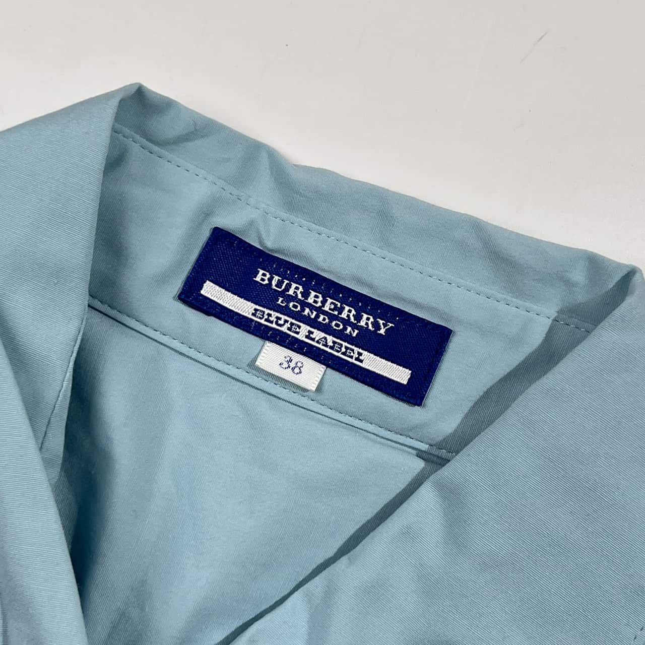 90s BURBERRY BLUE LABEL バーバリー ブルーレーベル 長袖シャツ 38 