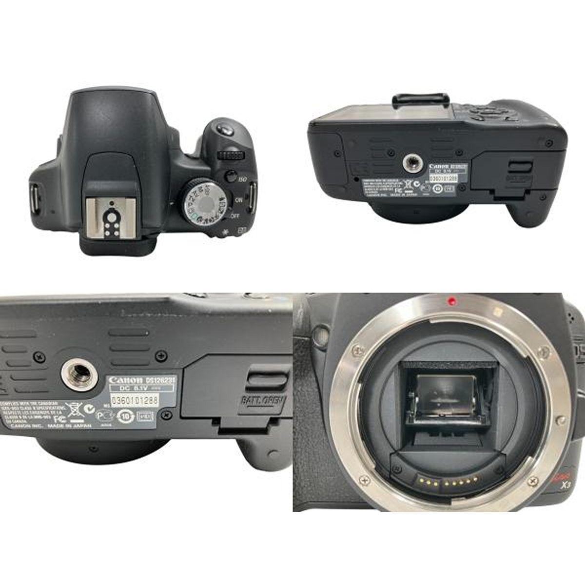 Canon EOS kiss X3 DS126231 キャノン ZOOM LENS EF-S 18-55mm F3.5