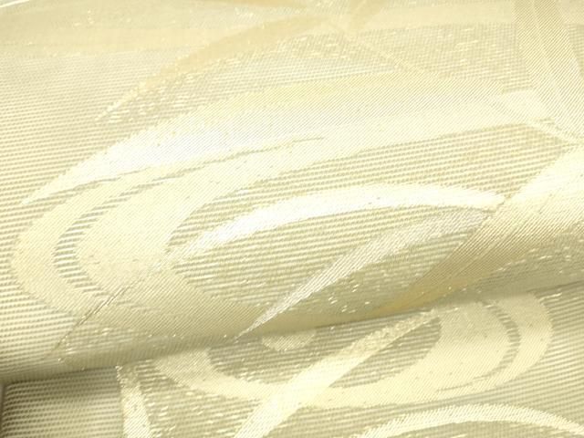 平和屋着物＊夏物 六通柄袋帯 流水草葉文 金銀糸 正絹 逸品 DABB3606cm