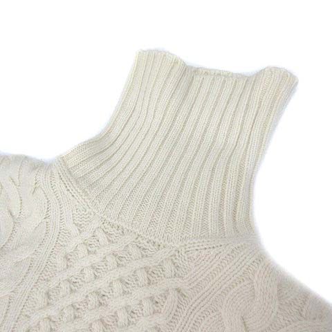 ドルモア DRUMOHR ウール ケーブル ニット タートルネック セーター