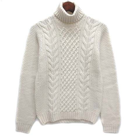 ドルモア DRUMOHR ウール ケーブル ニット タートルネック セーター