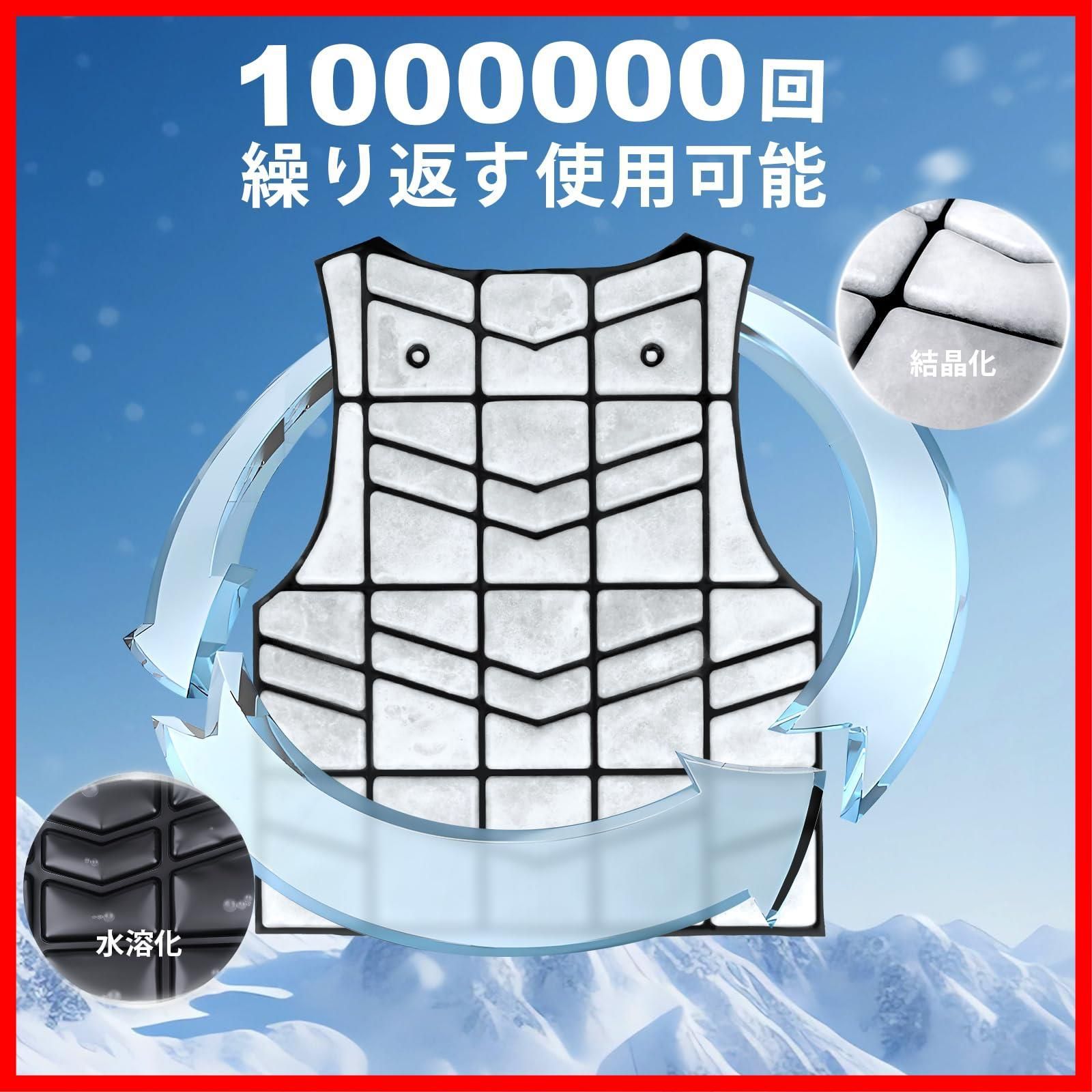 Innzee] 冷却ベスト 瞬間冷却PCM冷感素材 最大6時間冷感持続 繰り返し