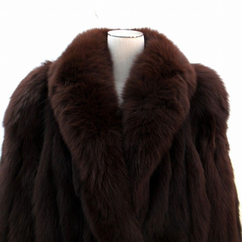 サガフォックス SAGA FOX 銀サガ 毛皮コート ファーコート フォックス