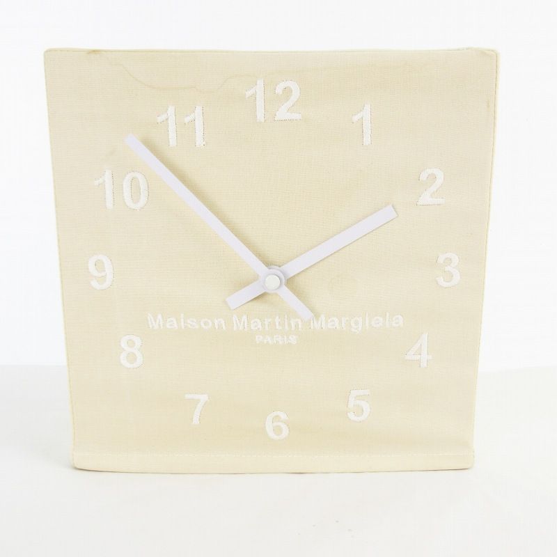 Maison Martin Margiela マルジェラ13 刺繍入り 置き時計 マルタンマルジェラ Martin Margiela 13 コレクションライン 置き時計