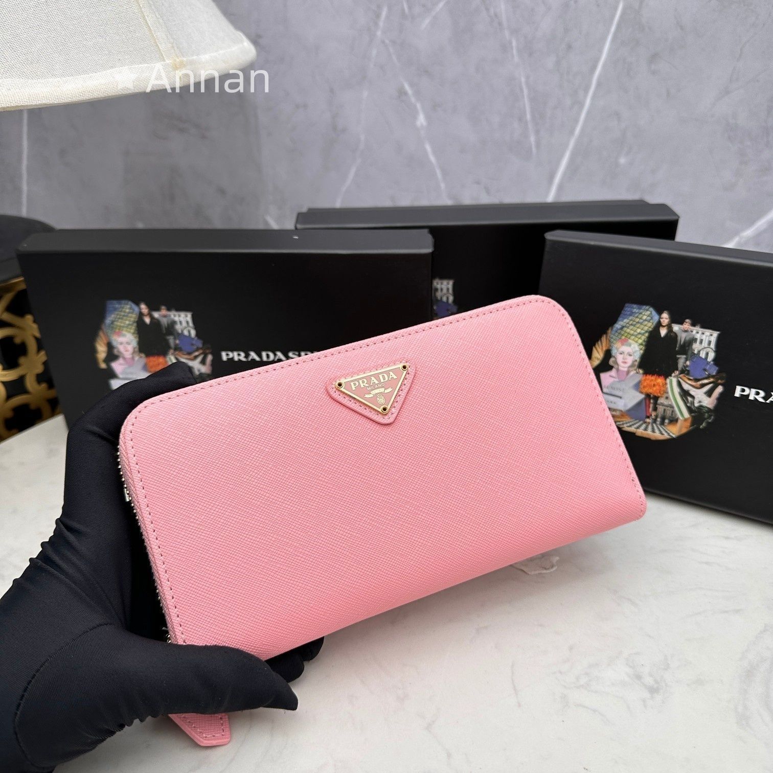 新品 希少 PRADA プラダ 長財布 さいふ ウォレット 長財布 小銭入れ