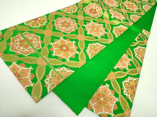 平和屋着物○西陣 川島織物 六通柄 本袋帯 唐織 正倉院花文 金糸 正絹