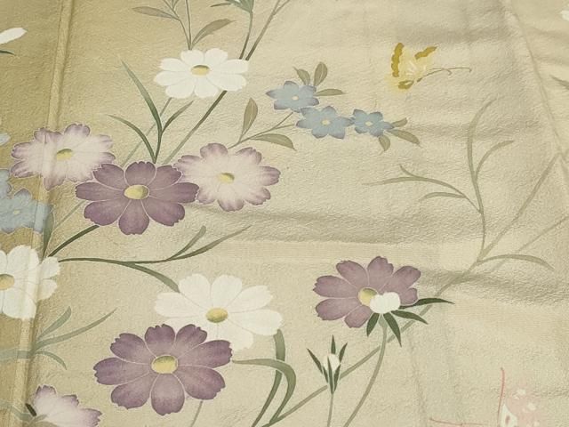 平和屋着物●訪問着　作家物　花蝶文　暈し染め　正絹　逸品　DABB0765ud 平和屋着物○訪問着 作家物 花蝶文 暈し染め 正絹 逸品 DABB0765ud