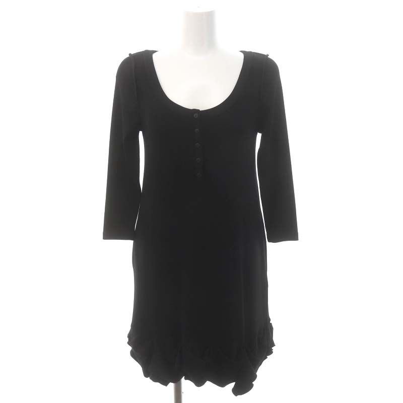 フォクシーニューヨーク FOXEY NEW YORK ニットワンピース 膝丈 七分袖