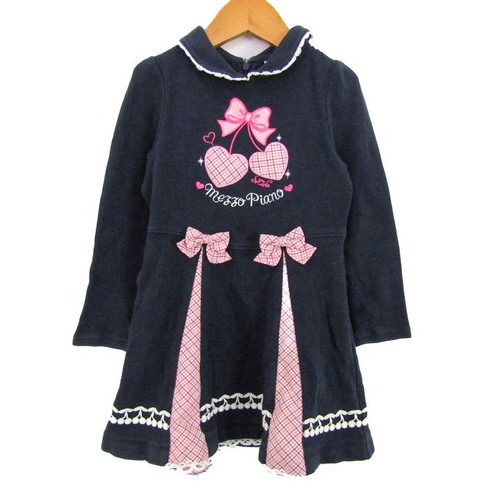 メゾピアノ レア 長袖 ワンピース 120cm 中古品 メゾピアノ レア 長袖 ワンピース 120cm 中古品 メゾピアノワンピース