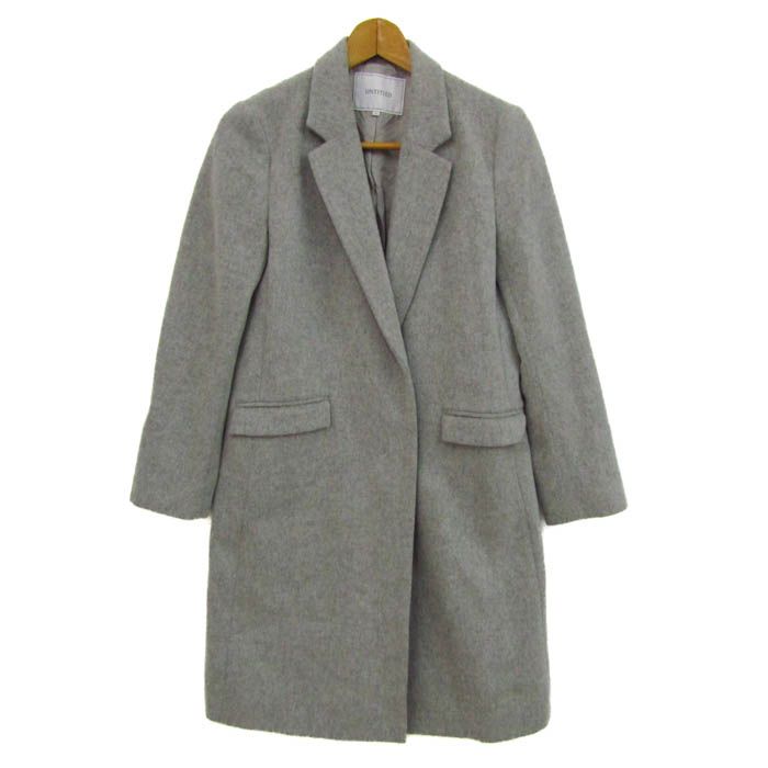アンタイトル チェスターコート ロングコート アウター カシミヤ混  