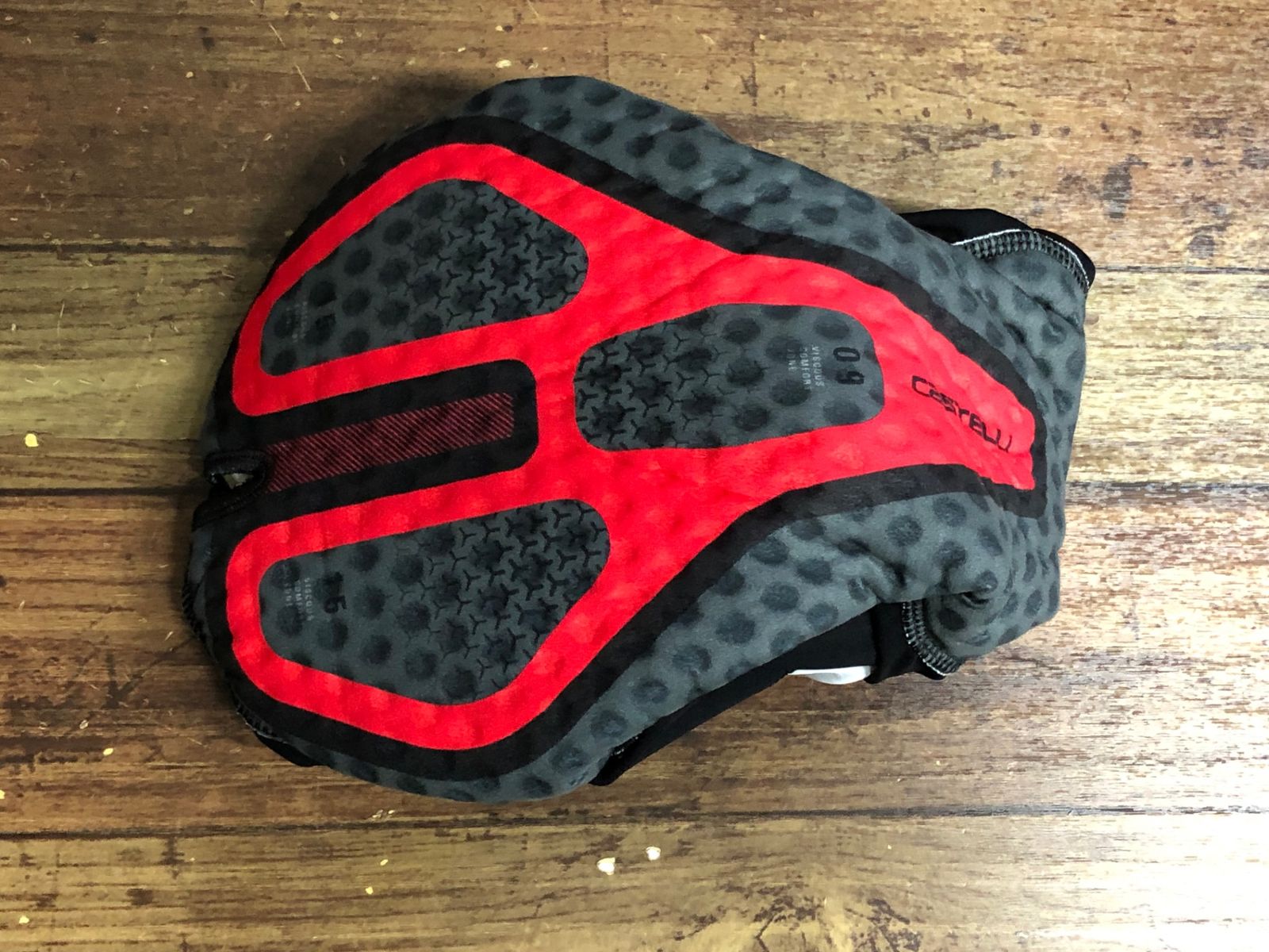 JT284 カステリ CASTELLI ロッソコルサ ROSSO CORSA ビブショーツ 黒 M