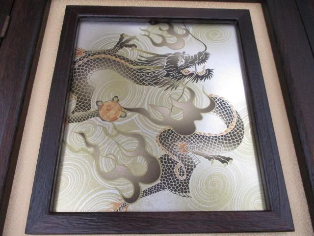 新品 五月人形 焼桐屏風 双龍 25号/メルトン 40号 端午の節句 こどもの