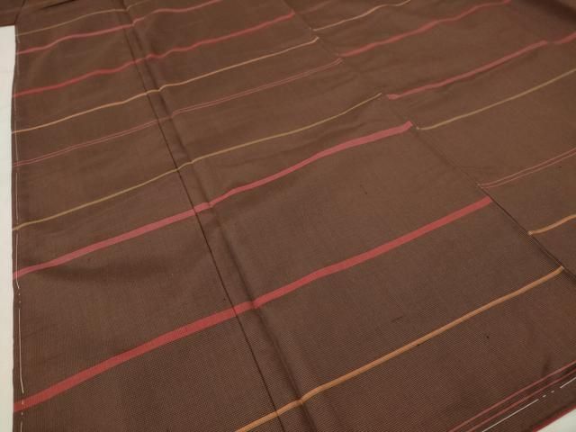 平和屋着物□本場染大島紬 横段文 正絹 逸品 未使用 AABF1476st - メルカリ