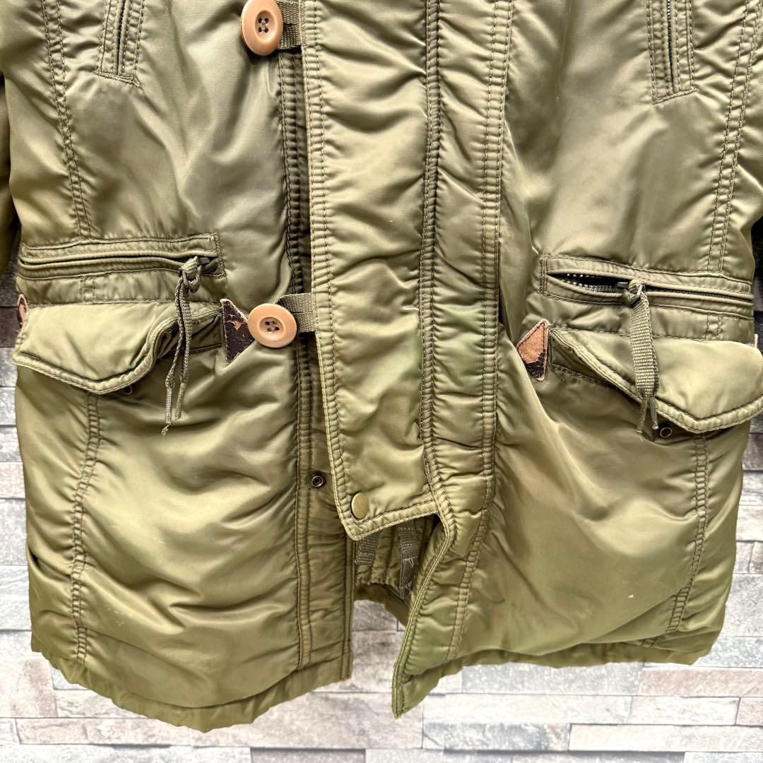 goa ゴア Y2K ミリタリージャケット ボアブルゾンアウター モッズ