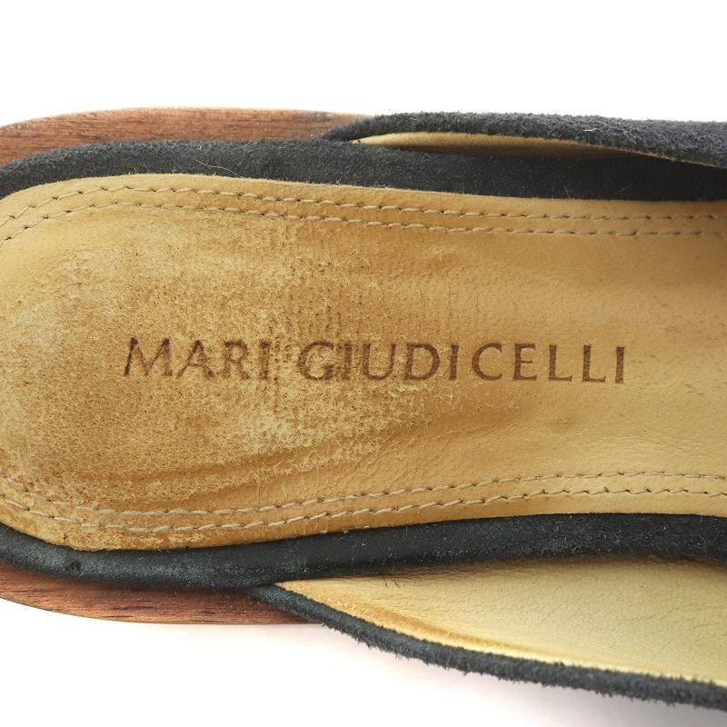 マリジウディセリ MARI GIUDICELLI ミュール スエード レザー スクエア