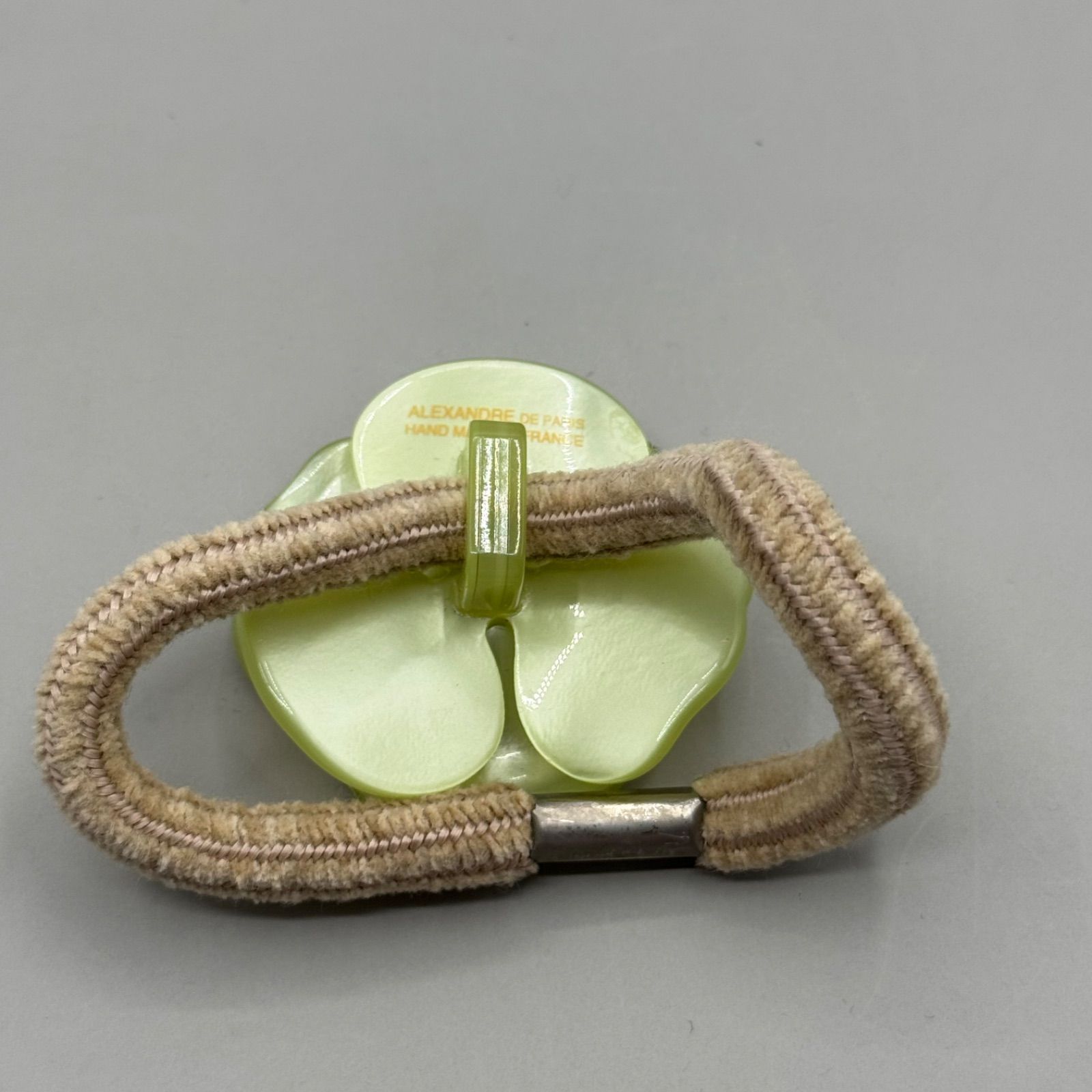 極美品 ALEXANDRE DE PARIS アレクサンドルドゥパリ カメリア ヘアゴム