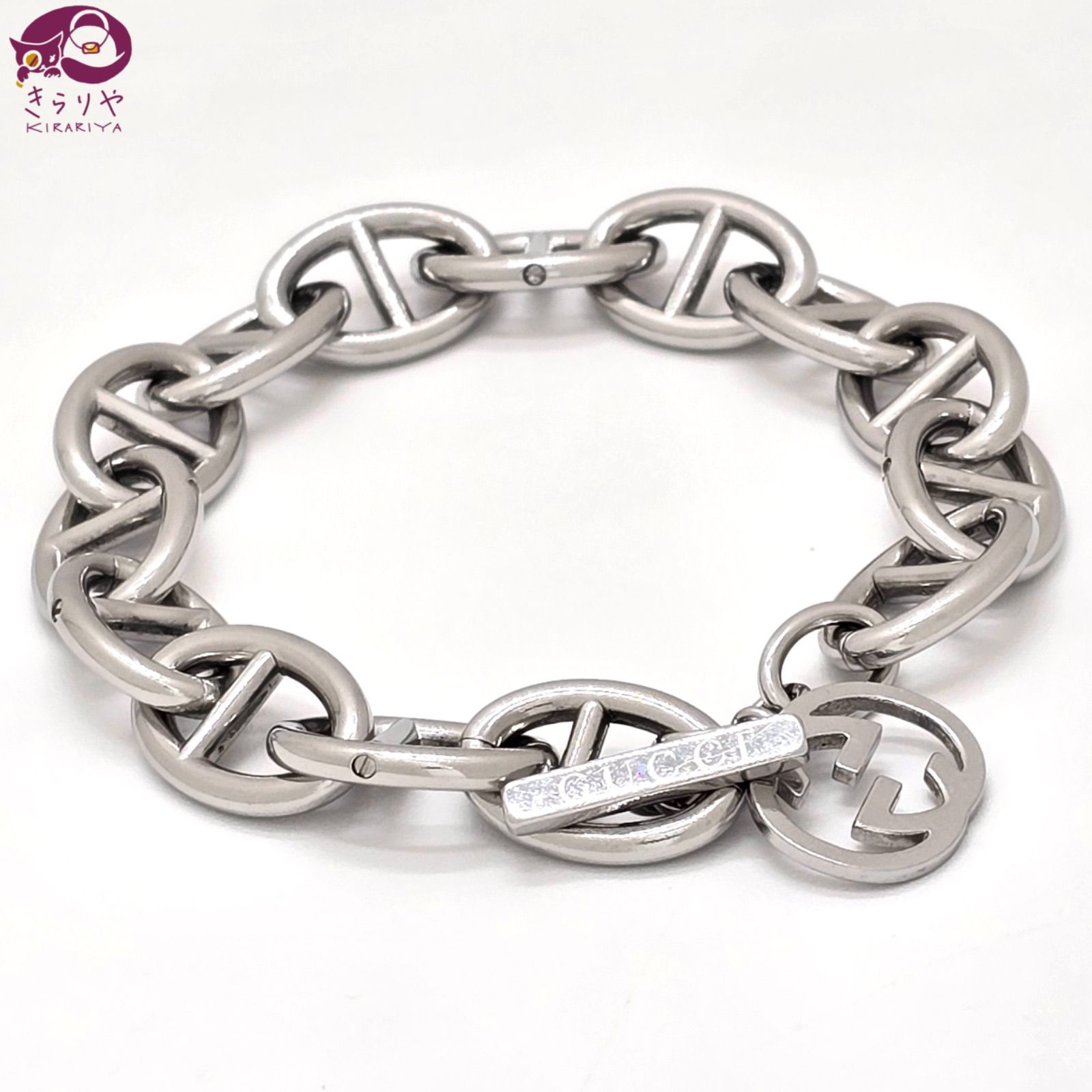 GUCCI グッチ アンカー チェーン ブレスレット インターロッキング