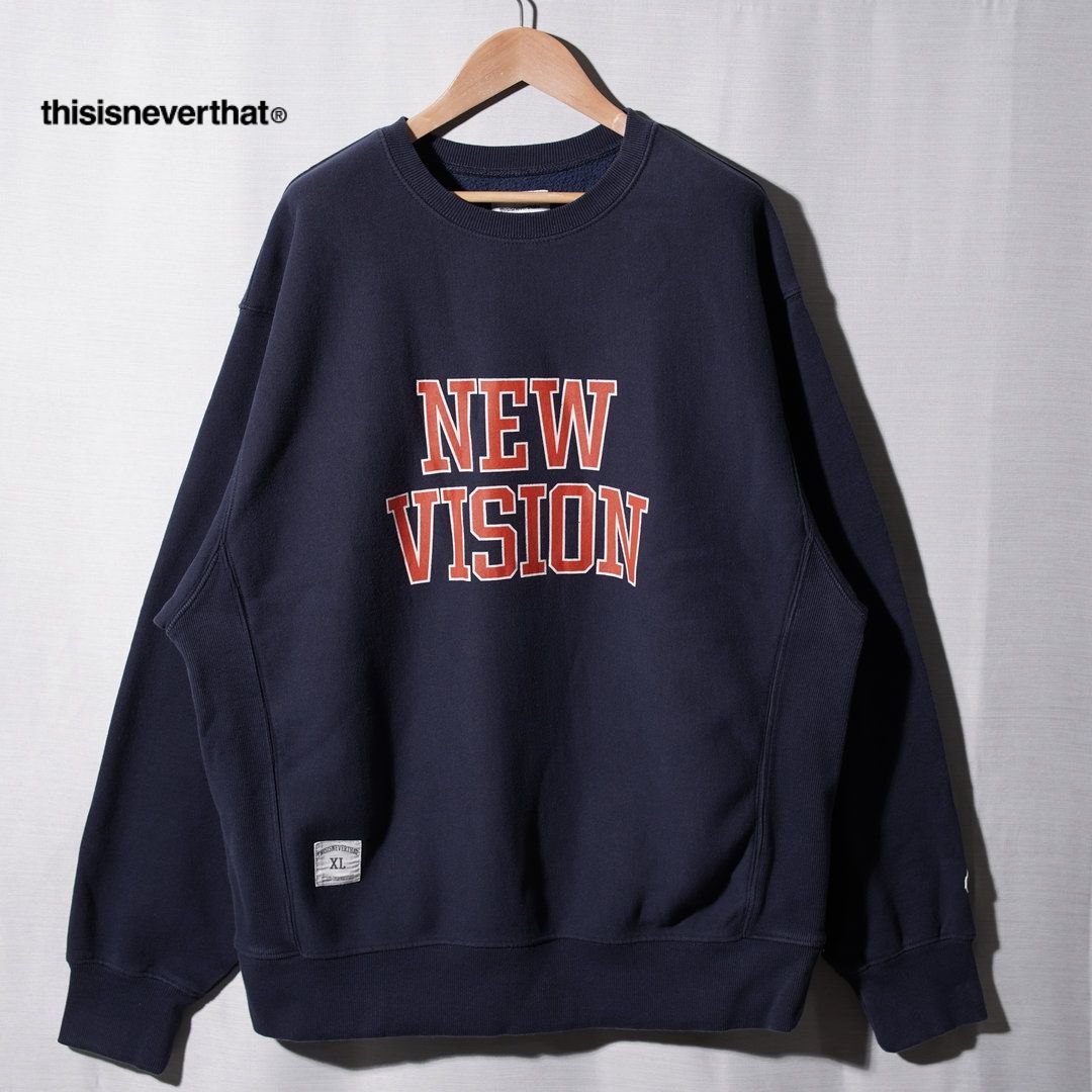 美品 ディスイズネバーザット thisisneverthat スウェット XL ネイビー 