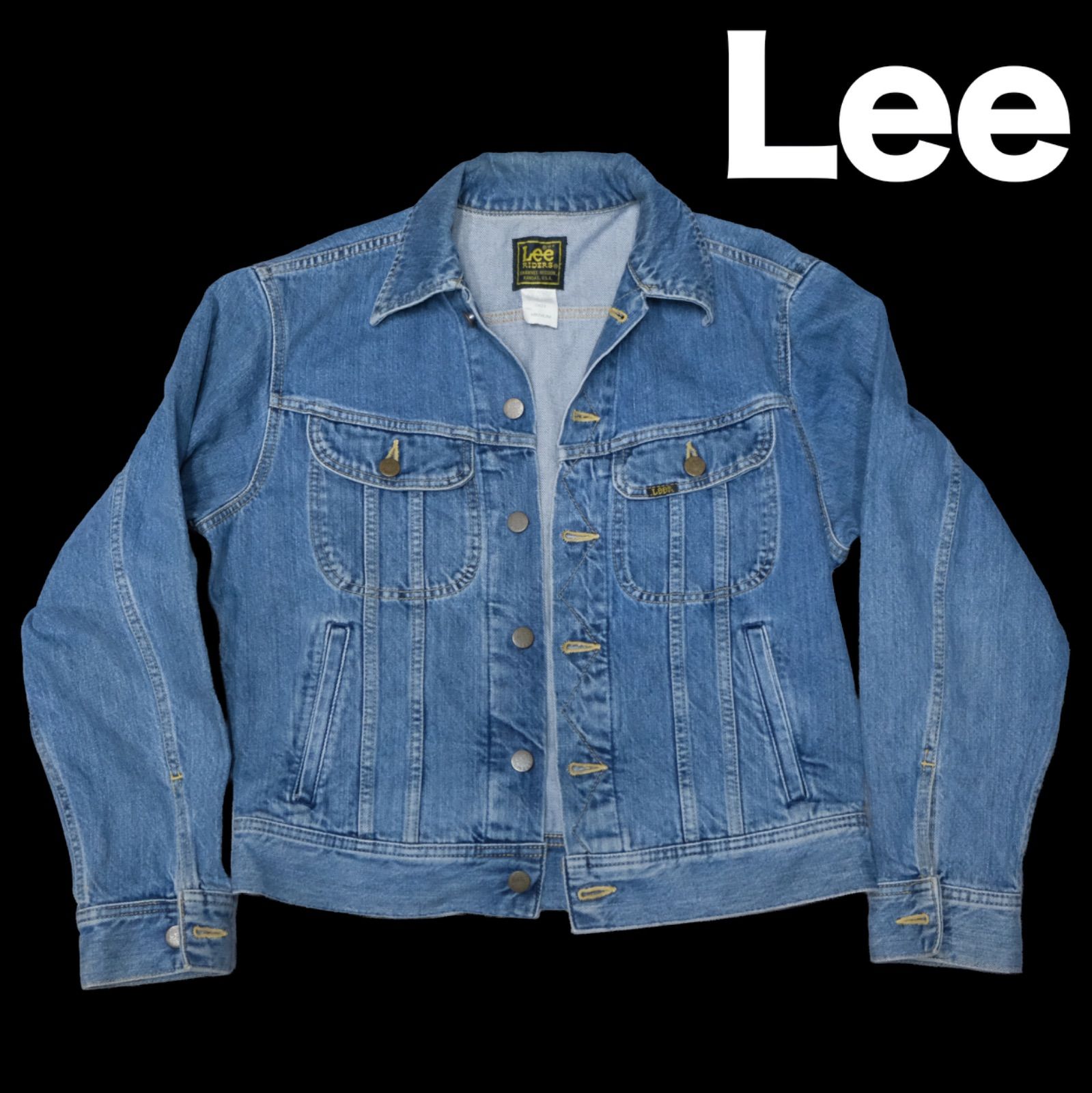 ◇ Lee ◇ RIDERS 　0424　　デニムジャケット　　日本製 Lee - 美品 Lee RIDERS 0424 ライダース デニムジャケット L 日本製の