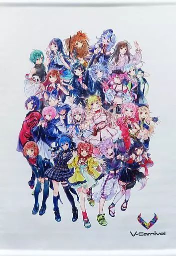 タペストリー 岸田メル先生描き下ろしキービジュアル B2タペストリー 「バーチャルYouTuber V-Carnival」