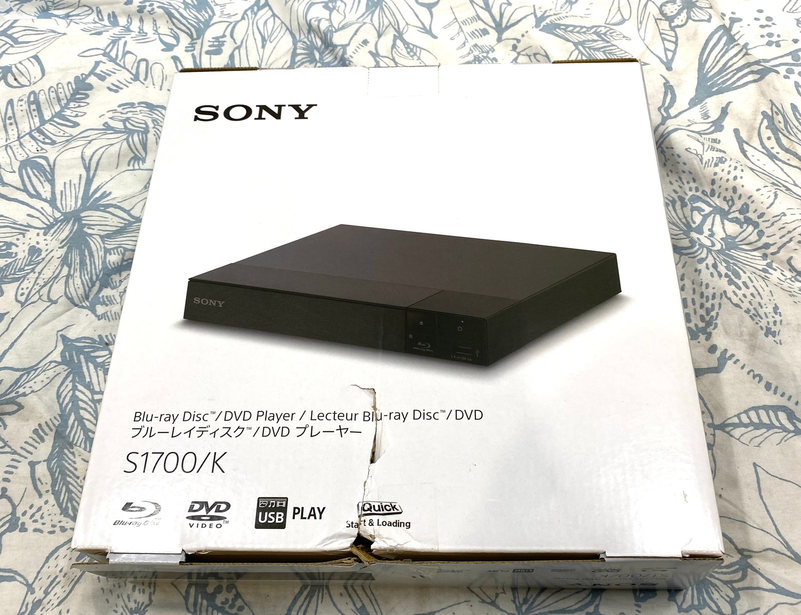 新品・未開封品】SONY ブルーレイディスク/DVDプレーヤー BDP-S1700/K