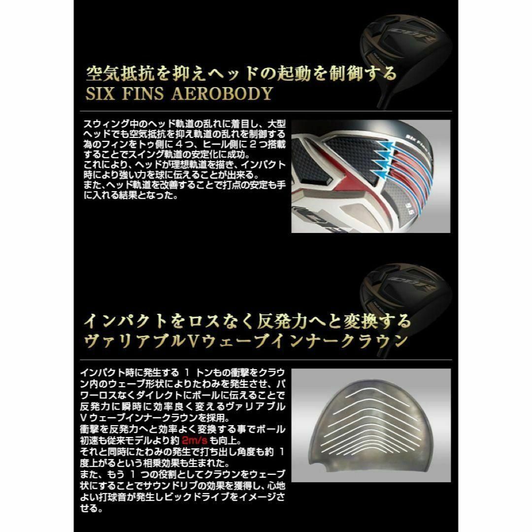 ヘッド単品】世界最高反発で55Yアップ☆ ワークスゴルフCBRゴールド