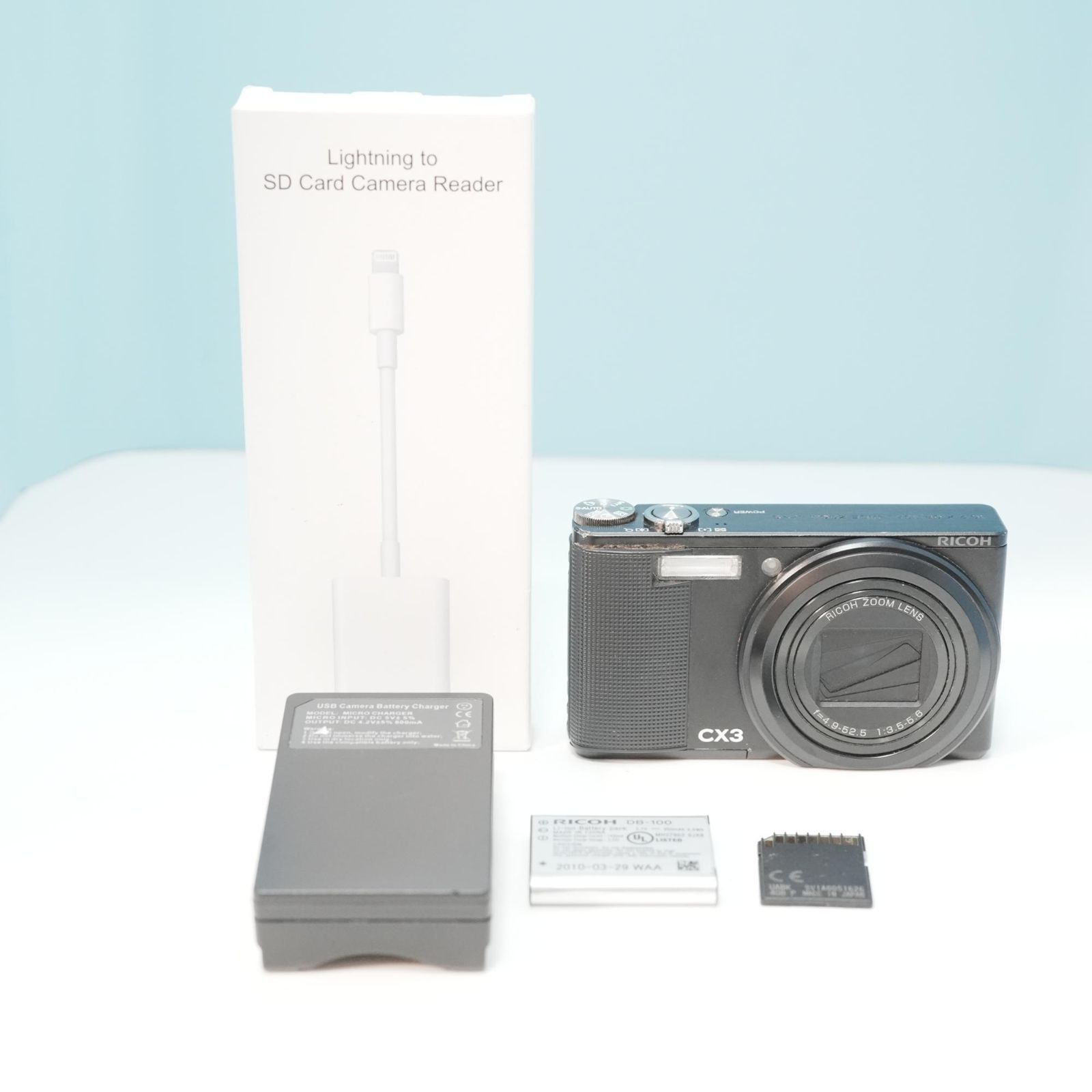 RICOH CX3 デジカメ スマホ転送OK フルセット 美品 a5763 - メルカリ