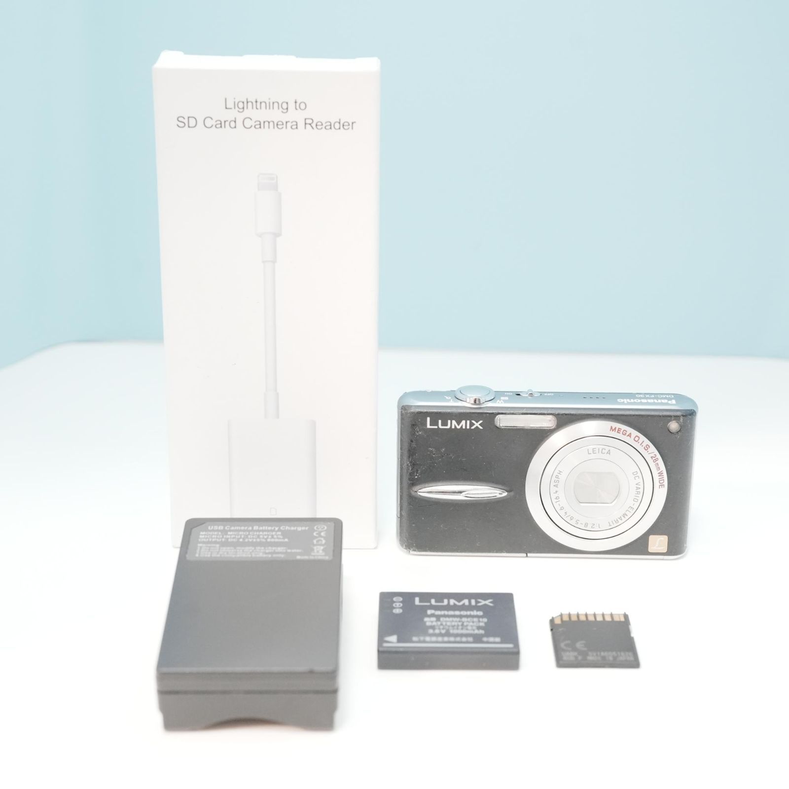 Panasonic LUMIX DMC-FX30 デジカメ スマホ転送OK フルセット a5765