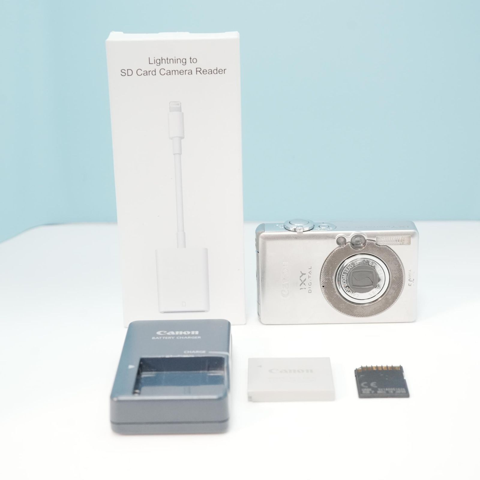 Canon IXY DIGITAL 55 デジカメ スマホ転送OK フルセット 極美品 a5739