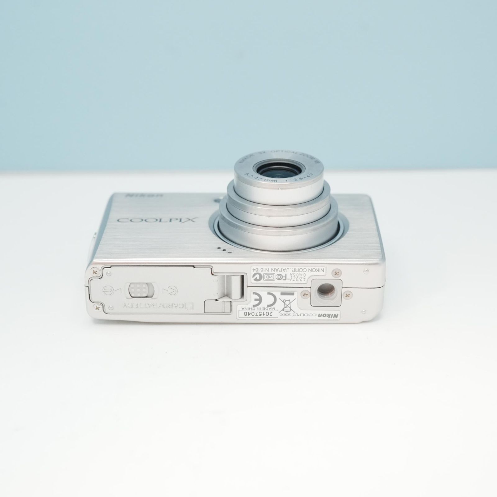 NikonCOOLPIX S500 デジカメ スマホ転送OK フルセット 極美品 a5748