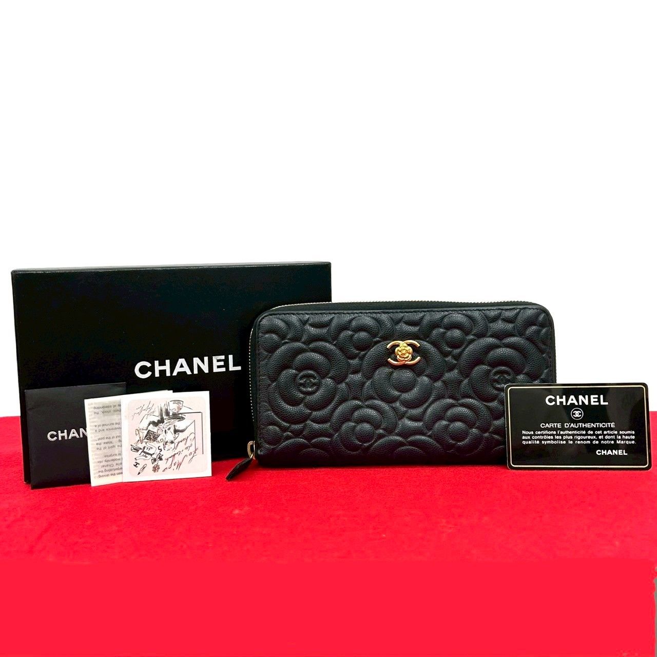 極 美品 箱付き カード シール有 22番台 CHANEL シャネル ココマーク