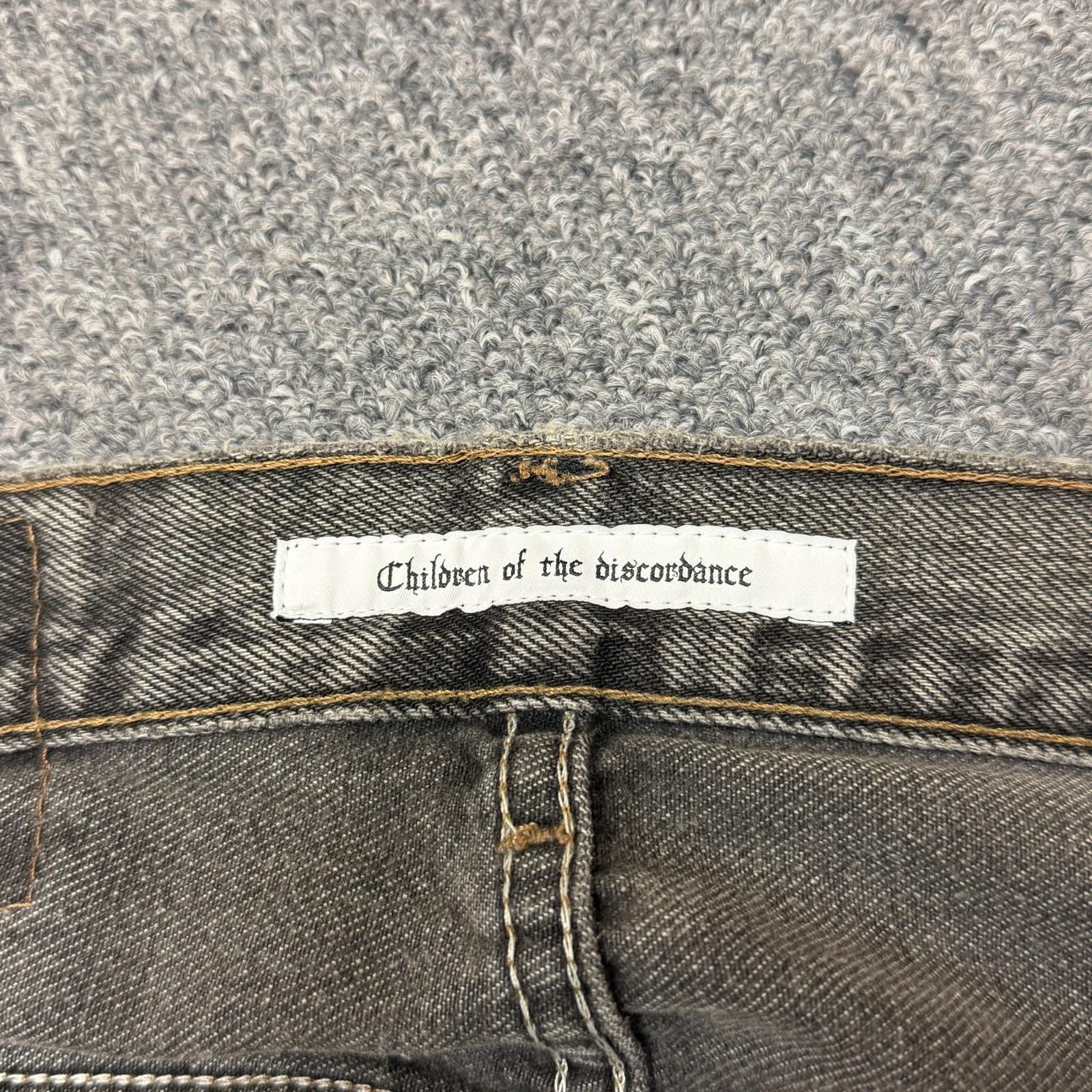 Children of the discordance 19SS VINTAGE EMBROIDERY DENIM PANTS