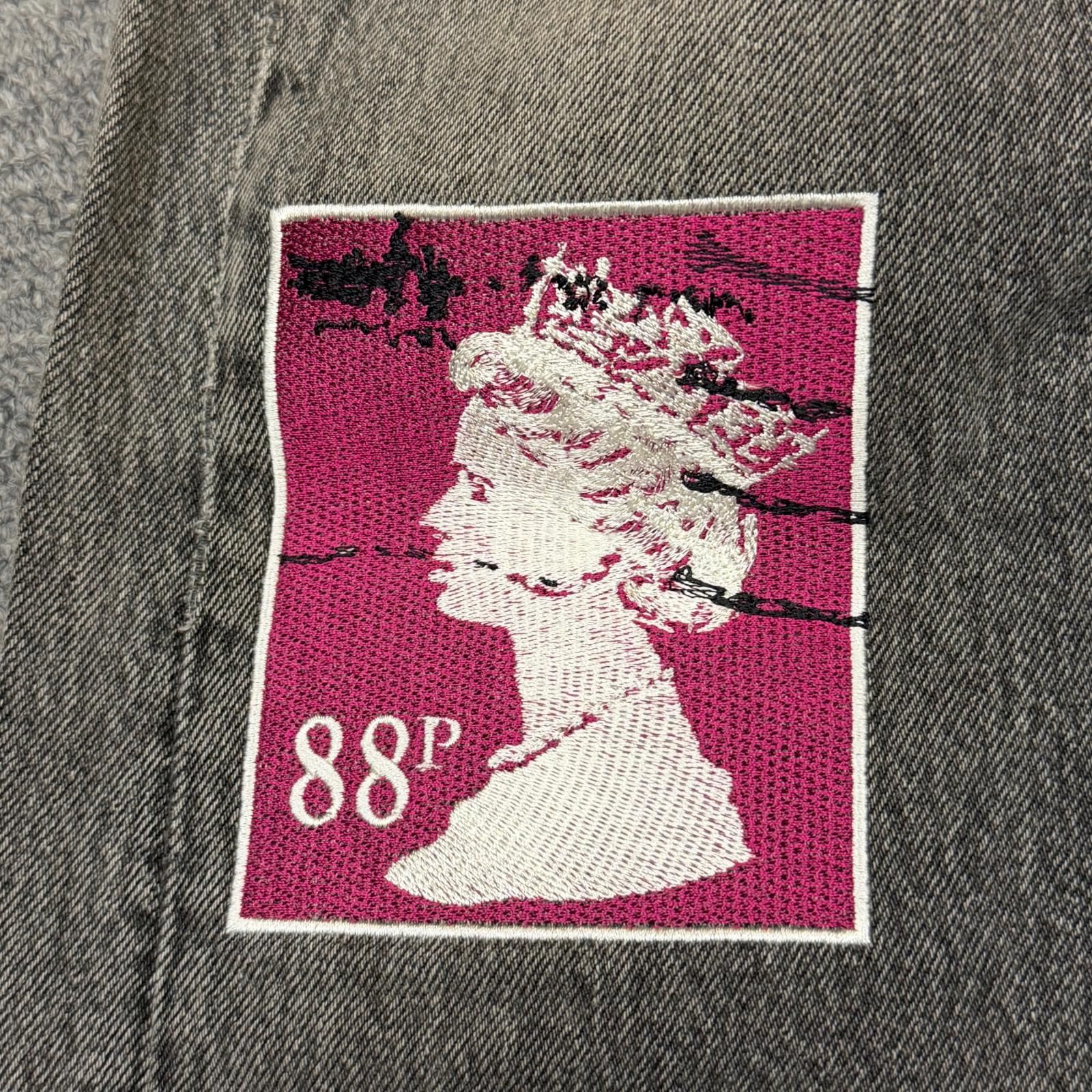 Children of the discordance 19SS VINTAGE EMBROIDERY DENIM PANTS