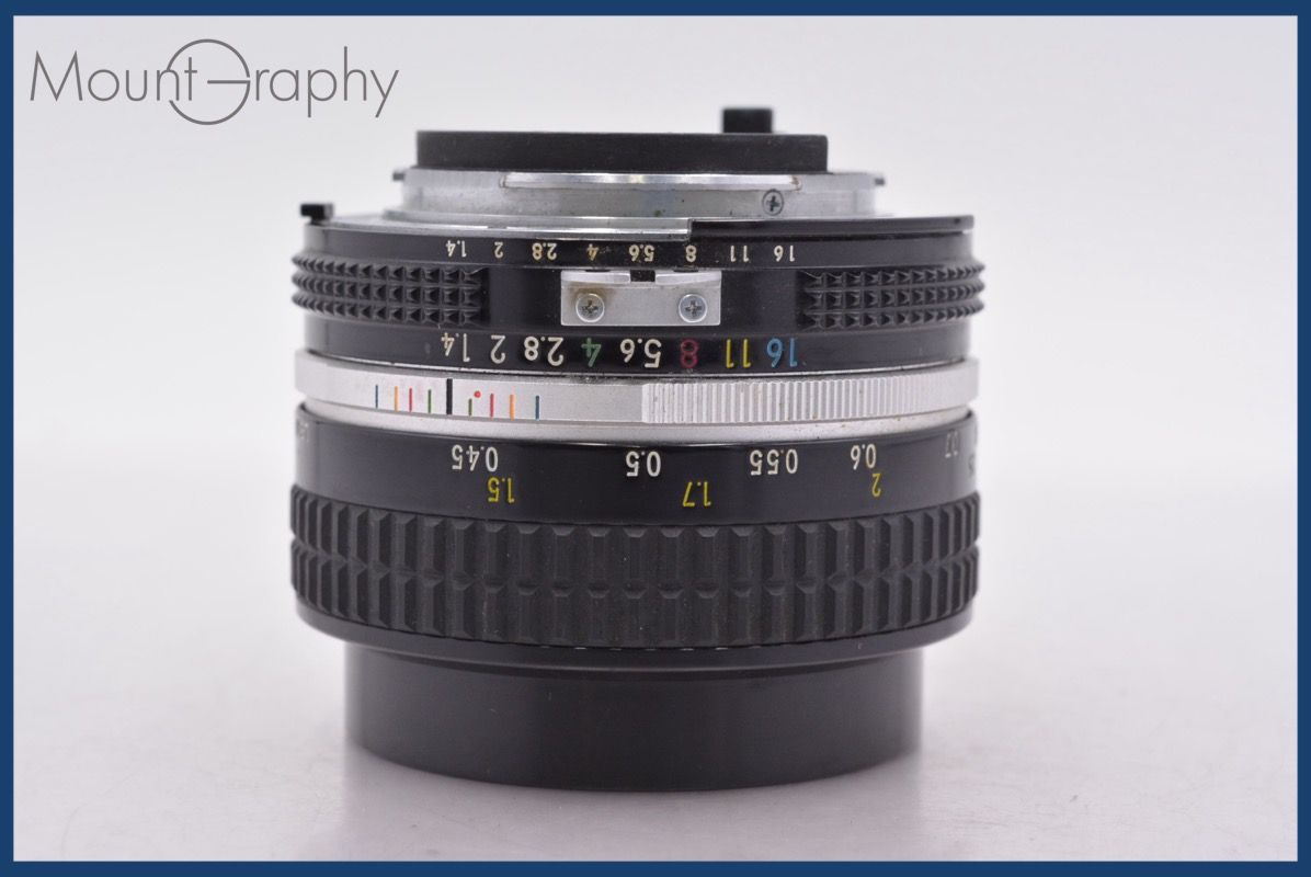 【美品】Nikon Ai 50mm f1.4 純正キャップ&フィルター付き ニコン Nikon NIKKOR 50mm F1.4 Ai 前後キャップ&レンズフィルター付
