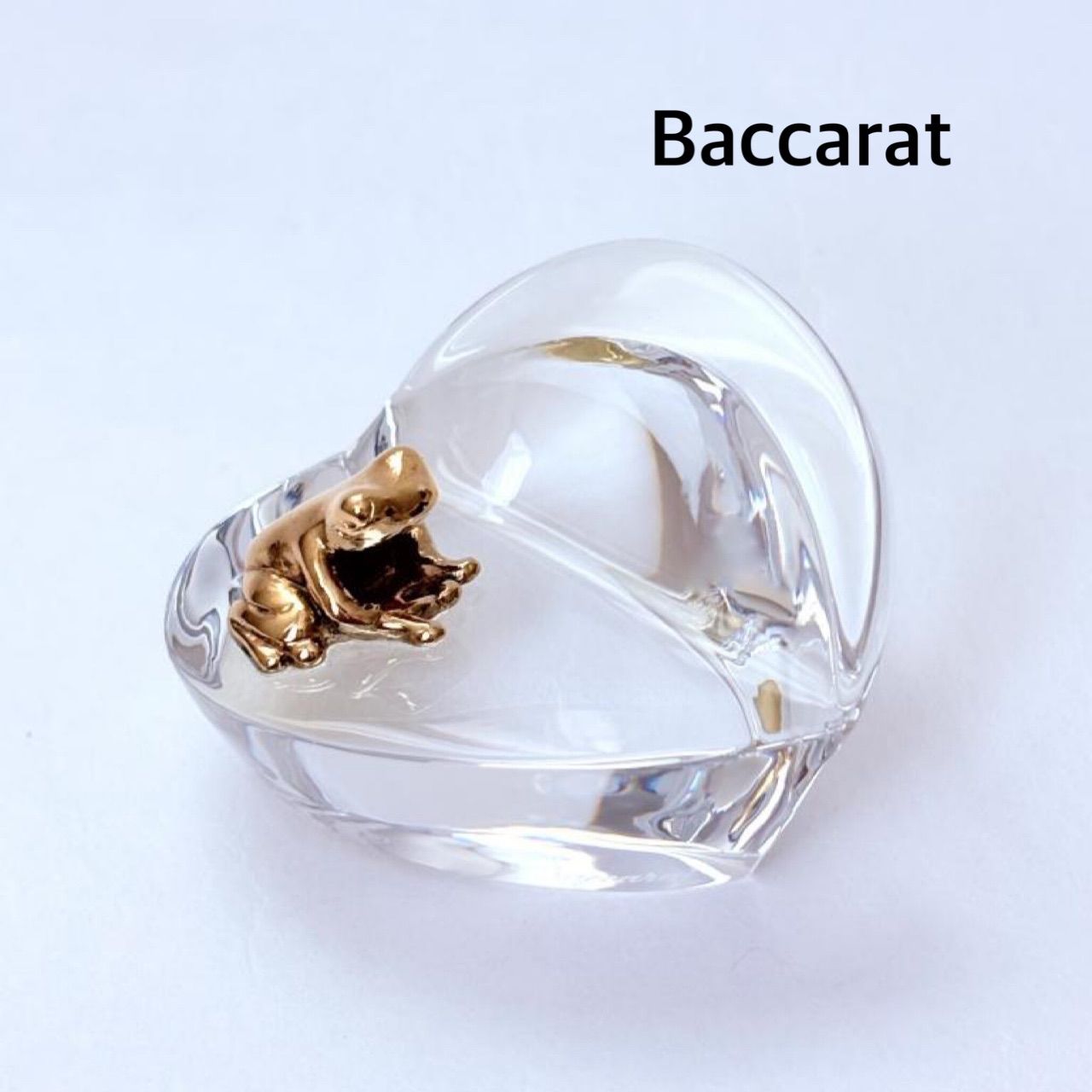 ☆Baccarat バカラ ペーパーウェイト カエル オブジェ 送料込み