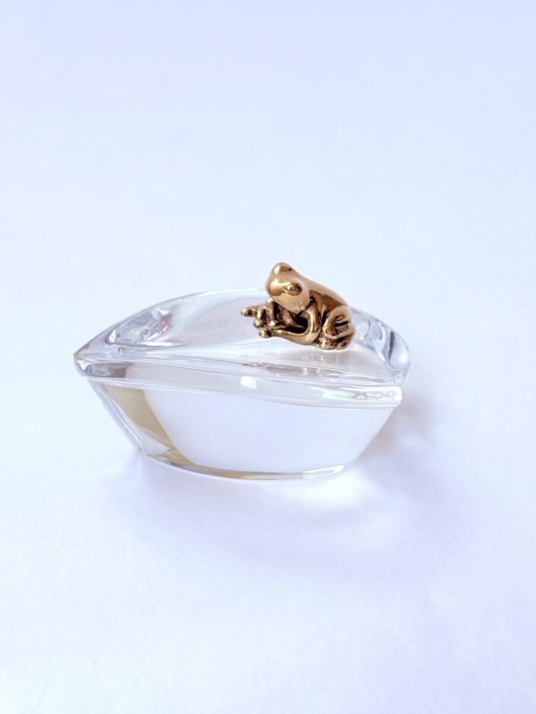 ☆Baccarat バカラ ペーパーウェイト カエル オブジェ 送料込み