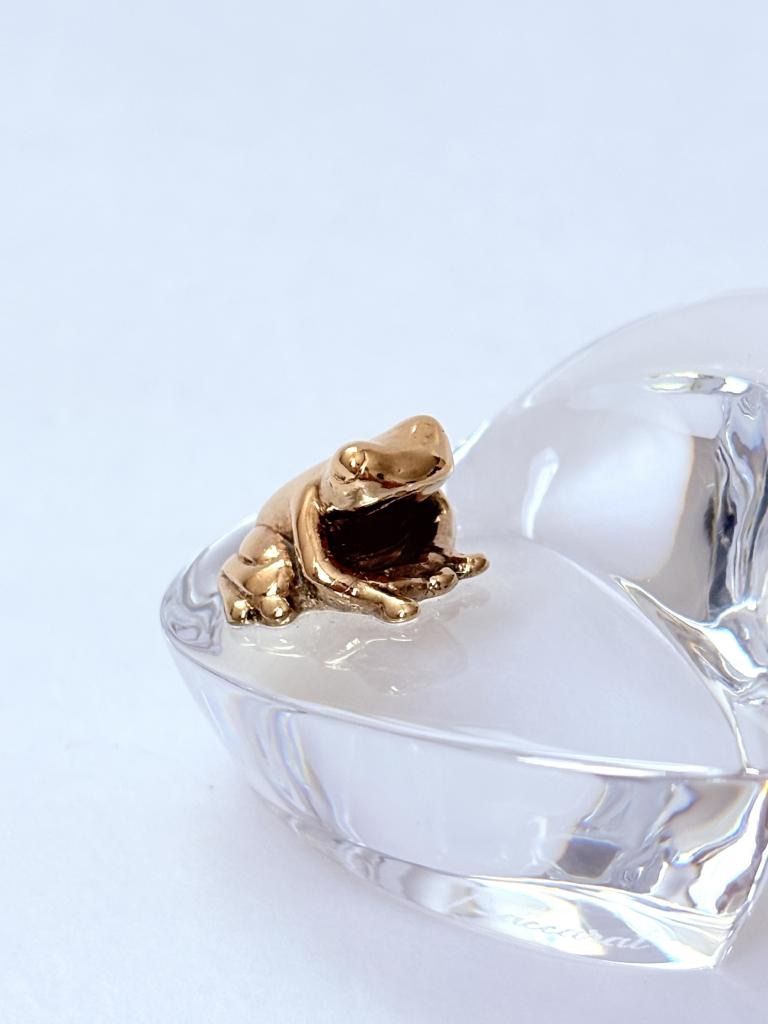  Baccarat バカラ ペーパーウェイト カエル オブジェ 送料込み 6462431 ピアススタンド 置物 インテリア小物