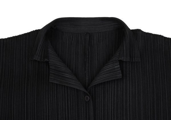 プリーツプリーズPLEATS PLEASE プリーツ半袖シャツ 黒4 - メルカリ