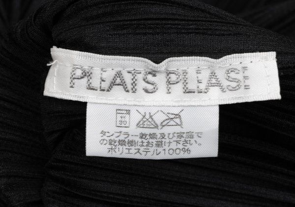 プリーツプリーズPLEATS PLEASE プリーツ半袖シャツ 黒4 - メルカリ