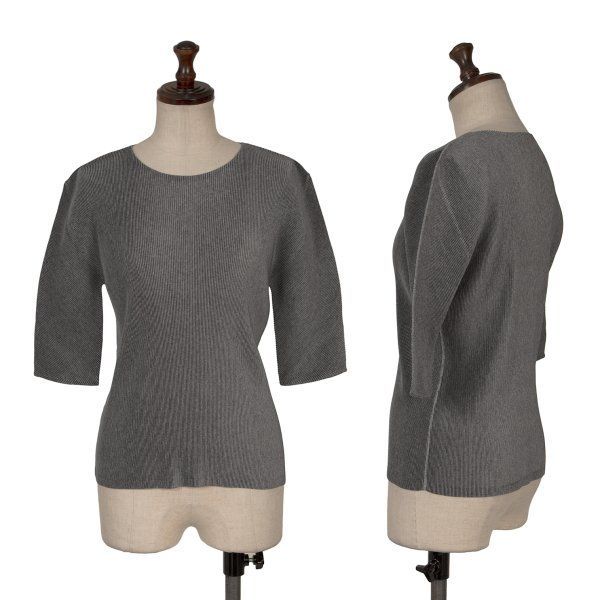 プリーツプリーズPLEATS PLEASE クレーププリーツ半袖カットソー