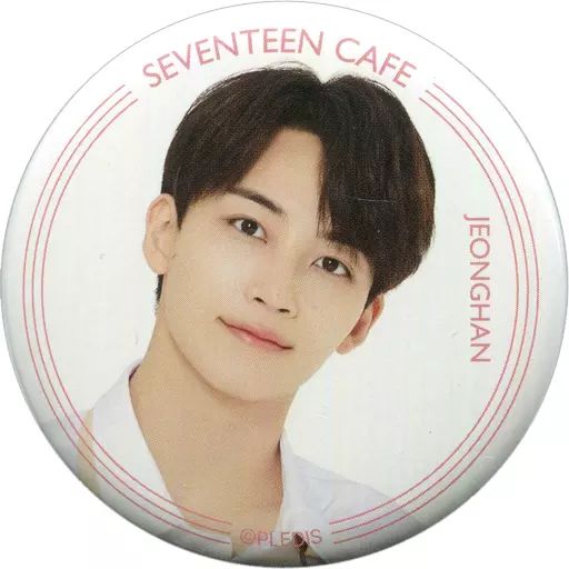 中古】バッジ・ピンズ ジョンハン 缶バッジ(FACE) 「SEVENTEEN CAFE